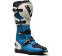 Sidi Agueda Bottes de motocross, bleu-beige, taille 40 pour homme