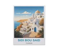 Sidi BOU Said, Tunisie，Puzzle en Papier 1000 Pieces Adultes Enfants Classique Jeu Cadeau（38x26cm）-HS57