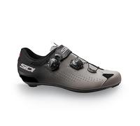 Sidi | Chaussures de cyclisme, chaussures de vélo de route professionnelles pour homme Genius 10, semelle en carbone, système de fermeture souple innovant du cou-de-pied, talon intégré, semelle rigide