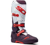 Sidi Crossair Bottes de motocross, blanc-rouge, taille 41 pour homme