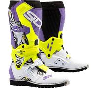 Sidi Crossair HD Billy Bolt, bottes 39 EU Mauve/Blanc/Jaune Néon/Noir Mauve/Blanc/Jaune Néon/Noir
