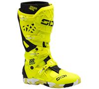 Sidi Crossair-X Bottes de motocross, Jaune néon, Taille 42