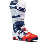 Sidi Crossair X Messy, bottes 42 EU Blanc/Bleu Foncé/Rouge Blanc/Bleu Foncé/Rouge
