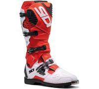 Sidi Crossfire 3 Bottes de motocross, blanc-rouge, taille 42 pour homme