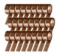 SIDI Lot de 24 rubans adhésifs pour emballages de déménagement et d'expédition Marron Largeur 36 mm x 66 m