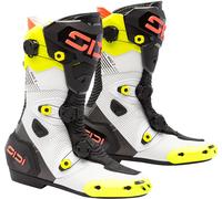 Sidi Mag 2 Air, bottes 47 EU Whinte/Noir/Jaune Néon/Rouge Whinte/Noir/Jaune Néon/Rouge