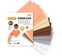 SIDI Mousse EVA Pack Neutres 20x30cm 10 Feuilles Foamy