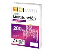 SIDI Papier A4, feuilles de 200 g, papier d'impression pour usage scolaire, professionnel ou personnel, feuilles A4 pour photocopieur et multi-usages, couleur extra blanche - SIDI (200 h, 200 g)