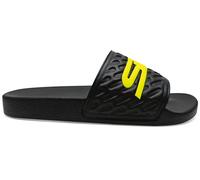 Sidi Pool Slide Pantoufles, noir-jaune, taille 45 pour homme