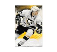 Sidney Crosby - Poster sur toile de sport de hockey sur glace - Décoration pour chambre à coucher, bureau, chambre - Cadeau sans cadre - 20 x 30 cm
