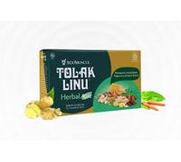 Sido Muncul Tolak Linu Mint Herbal - Boisson Traditionnelle au Gingembre, Curcuma et Plantes - 5 Sachets Liquides de 15 ml - Saveur Menthe