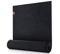Sidorenko Chemin de table en feutre anthracite - nappe 150x40 cm - décoration scandinave - chemin de table gris d'extérieur - gris