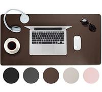 Sidorenko sous Main Bureau 80x40cm Effaçable en Marron - Tapis de Souris XXL en Cuir PU - Accessoire Bureau - Mouse Pad - Tapis Souris XXL - Desk Mat