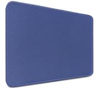 Sidorenko Tapis de souris 28 x 20 cm - Avec bords cousus - Antidérapant - Bleu indigo - Avec surface lisse - Petit tapis de souris pour tous les types de souris