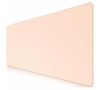 Sidorenko Tapis de souris de jeu XXL beige - Grand tapis de souris 900 x 400 mm - Sous-main antidérapant pour bureau - Tapis de bureau avec bords sans franges - Grand tapis de souris précis et durable