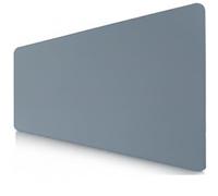 Sidorenko Tapis de souris de jeu XXL en bleu gris clair - Grand tapis de souris 900 x 400 mm - Sous-main antidérapant pour bureau - Tapis de bureau avec bords sans franges - Grand tapis de souris
