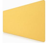Sidorenko Tapis de souris de jeu XXL en jaune - Grand tapis de souris 900 x 400 mm - Sous-main antidérapant pour bureau - Avec bords sans franges - Grand tapis de souris précis et durable