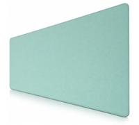 Sidorenko Tapis de souris de jeu XXL vert menthe - Grand tapis de souris 900 x 400 mm - Sous-main antidérapant pour bureau - Tapis de bureau avec bords sans franges - Grand tapis de souris précis et