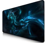 Sidorenko Tapis de Souris XXL - 900 x 400 x 2mm - Gaming Mouse Pad - Surface spéciale améliore la Vitesse et la précision I Base en Caoutchouc Antidérapant Surface I Bleu