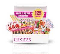 SIDRAL Kit Piñata d'anniversaire pour enfant avec 100 friandises - Boîte de bonbons et friandises, sacs à friandises d'anniversaire, friandises Piñata, boîte remplie de bonbons - Idéal pour fêtes