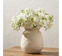 SIDUCAL Vase Rustique en Céramique | Décoratif de 18 cm pour Intérieur | Bohème avec Finition Émaillée Sable pour Table, Salon, Salle de Bain