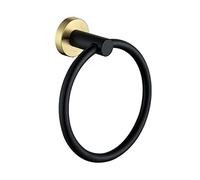 siduytin Anneau de Serviette Anneaux de Fixation en Acier Inoxydable Support de Suspension pour Support Suspendu, Or Noir