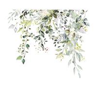 siduytin Autocollant pour abattant de toilettes, motif végétal, papier peint décoratif pour salle de bain, durable, léger, facile à nettoyer, décoration murale, autocollants pour meubles, amovible