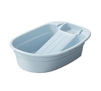 siduytin Bassin à laver intégré et pratique pour le lavage du linge à la main. Mini bassin laver la main, Bleu, 18.90 x 14.96 x 5.51 pouces
