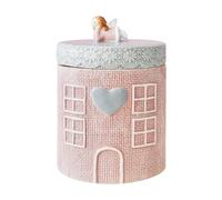 siduytin Bocal de Rangement hermétique Style Ferme, boîte de Conservation pour Les collations, décoration Cuisine Charmante, boîte en Porcelaine avec Couvercle hermétique, Blanc, Rose, Ange