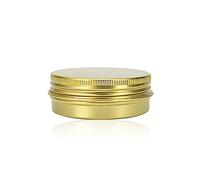 siduytin Bocal Rond en Aluminium Bouteille boîte à vis Contenant cosmétique Vide Maquillage boîtes de thé bidon Emballage Pot d'aromathérapie, 10 ML 35-18 mm