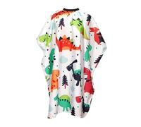 siduytin Cape de coupe de cheveux pour enfants, cape coiffure, option légère et durable pour les besoins coiffure, coupe cheveux pour enfants avec motif dinosaure, outil