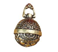 siduytin Charmant pendentif cloche en laiton style vintage, cadeau idéal pour les fêtes, anniversaires et autres occasions. Carillon éolien en bronze, porte-clés laiton pour clés de voiture.