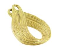 siduytin Cordon métallique résistant de 100 m pour bijoux et loisirs créatifs. Idéal pour la confection de bracelets, colliers, décorations fêtes et autres, Or clair