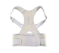 siduytin Correcteur de Posture Magnétique Redresseur Épaule Soutien Droite Brace Lombaire Ceinture Corset Colonne Vertébrale Bandage Hommes, Blanc