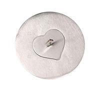 siduytin Couvercle de bougie élégant en acier inoxydable, préserve le parfum, anti-poussière, décoration de pot, cadeaux pour amoureux, anti-poussière, Cœur, L