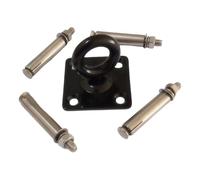 siduytin Crochets de plafond en acier inoxydable pour hamac/balançoire, stabilisateur robuste à œillet de suspension, équipement fitness industriel, base carrée, fixation