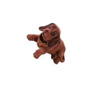 siduytin Décoration de Voiture en Forme de Chien à tête Qui tremble, Jouet Mignon pour Enfants, idéal pour décorer Une Chambre Un Bureau (Blanc), Couleur café, 150 mm