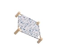 siduytin Découvrez la beauté Naturelle du Bois avec Notre hamac en Bois pour Chat. Les poteaux en Bois de Support du lit sont Faits de, Tête de Chat Blanc, Grande Taille 65 * 53 * 13