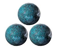 siduytin Ensemble de 3 Boules décoratives Whole Housewares : sphères en mosaïque attrayantes, centres de Table impressionnants, vases, Coupes, décorations Table, Bleu, 10 cm
