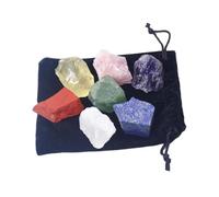 siduytin Ensemble de 7 Pierres de Cristal Naturel pour aux vertus curatives, Comprenant Un Assortiment Cristaux Quartz Rose, Lapis-Lazuli, Topaze et améthyste. Idéal pour Les collectionneurs