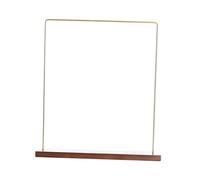 siduytin Étagère à bijoux suspendue pour colliers et boucles d'oreilles, organisateur de bijoux durable avec base en bois, autoportante et élégante pour la décoration intérieure, présentoir à