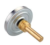 siduytin Étanche 0-120 ° C tuyau d'eau chaude en aluminium thermomètre à eau chaude amovible professionnel 63mm cadran jauge de température réservoir d'huile