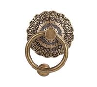 siduytin Heurtoir de porte d'entrée vintage élégant, poignée décorative, anneau de porte antique robuste, installation facile, poignée extérieure pour meubles, décoration intérieure