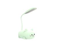 siduytin Lampe de Nuit LED à économie d'énergie pour Chambre et Salle d'étude Design Moderne Petite Lampe de Bureau avec Batterie Lampe de Bureau pour Enfants, Lampe de Bureau Chat Vert