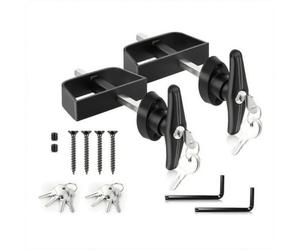 siduytin Loquet de porte de cabanon robuste, kit de verrouillage,2 pièces | coque de camping-car