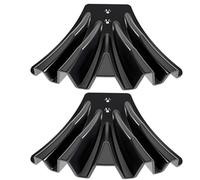 siduytin Lot de 2 déflecteurs d'eau de Pluie, Solutions efficaces pour déflecteur de gouttière, déflecteur de Descente de gouttière, déflecteur d'eau de sous-Sol, Noir, 2 pièces d'emballage opp