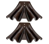 siduytin Lot de 2 déflecteurs d'eau de Pluie, Solutions efficaces pour déflecteur de gouttière, déflecteur de Descente de gouttière, déflecteur d'eau de sous-Sol, Brun, Emballage opp 2 pièces