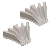 siduytin Lot de 2 déflecteurs d'eau de Pluie, Solutions efficaces pour déflecteur de gouttière, déflecteur de Descente de gouttière, déflecteur d'eau de sous-Sol, Blanc, 2 pièces d'emballage opp