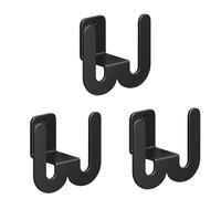 siduytin Lot de 3 Supports de Rangement muraux pour Pantoufles, Peu encombrants, à Suspendre sur Une Porte, en métal, Un