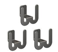 siduytin Lot de 3 Supports de Rangement muraux pour Pantoufles, Peu encombrants, à Suspendre sur Une Porte, en métal, B